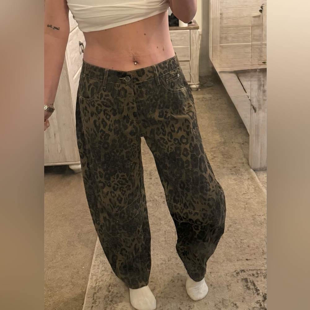 Leopard Print Women's Pants